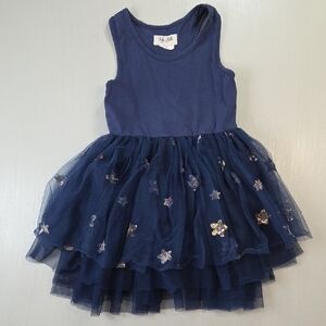 Taylor Joelle Navy Stars Tutu Dress